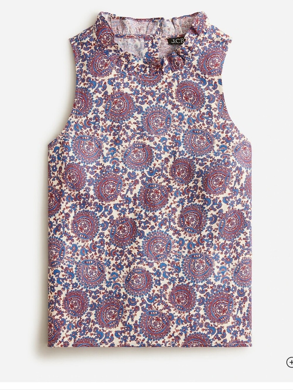 J. Crew Fleur Top In Floral Linen